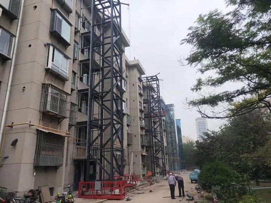 加装电梯错层入户-市政府三宿舍